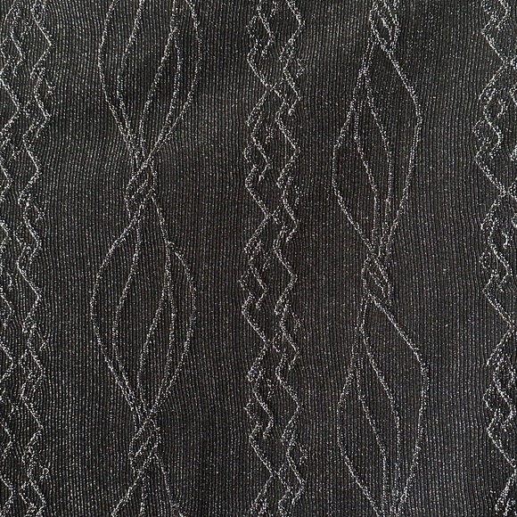 Vintage Gray Black Pinstripe Textured Metallic Vest Women’s Size XL/XXL Party - Picture 14 of 15